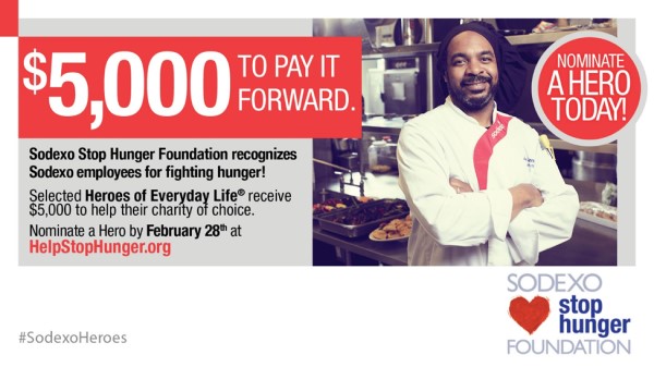 Sodexo Stop Hunger Foundation Opens Nomination Period for 2021 Heroes of Everyday Life®